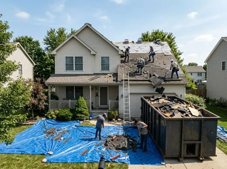 roof-replacement-debris-remova-004 — frequently asked questions, Cheapest Dumpster Rentals in Carmel, IN